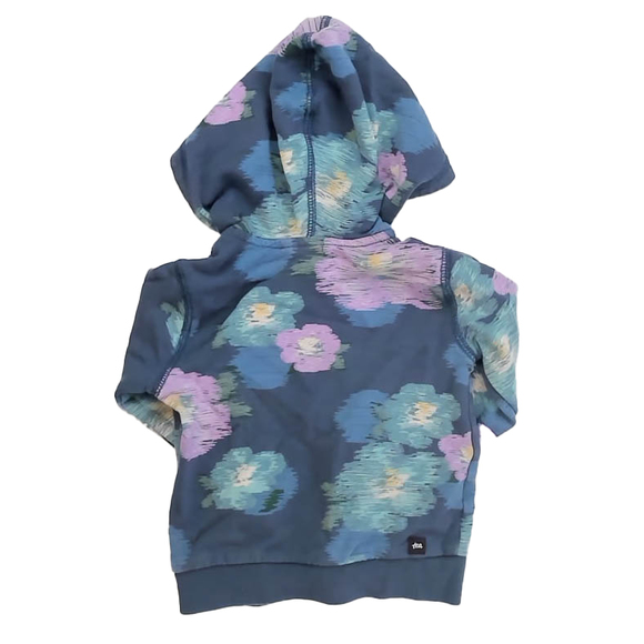 Tea Collection Girls Blue Floral Hoodie size: 2T - Picture 2 of 2